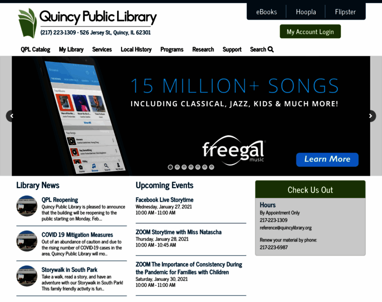 Quincylibrary.org thumbnail