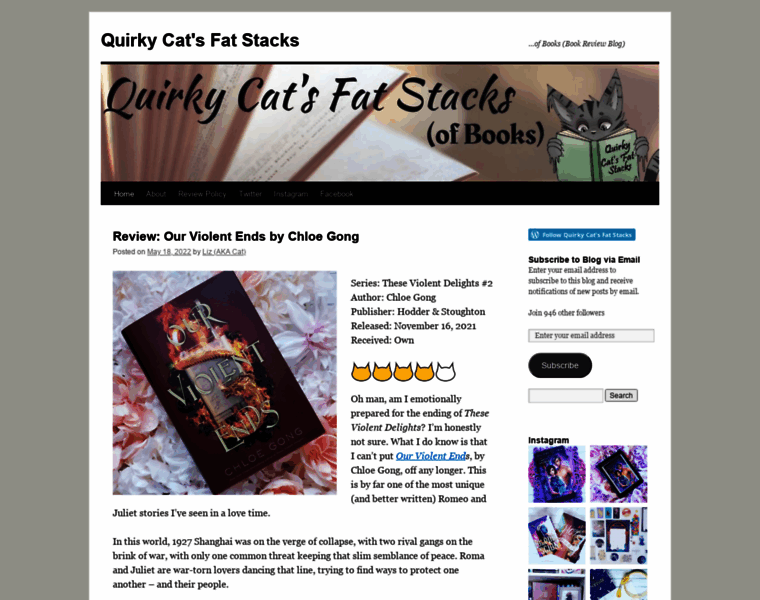 Quirkycatsfatstacks.com thumbnail