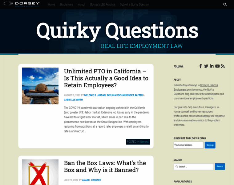 Quirkyemploymentquestions.com thumbnail