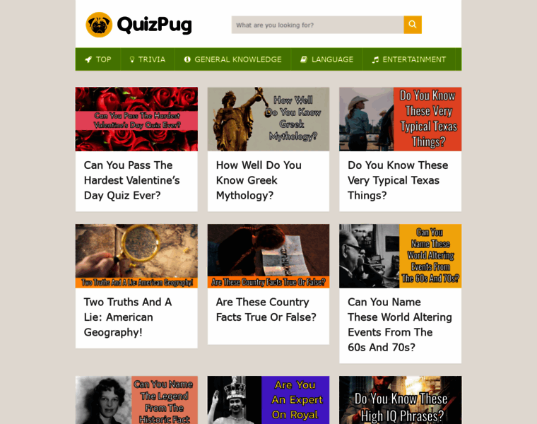 Quizpug.com thumbnail