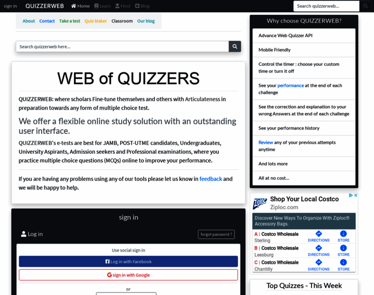 Quizzerweb.com.ng thumbnail