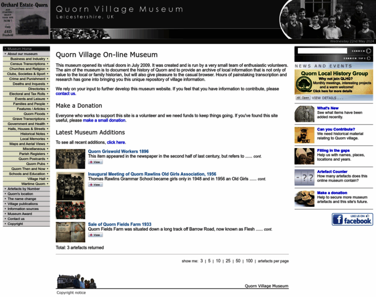 Quornmuseum.com thumbnail