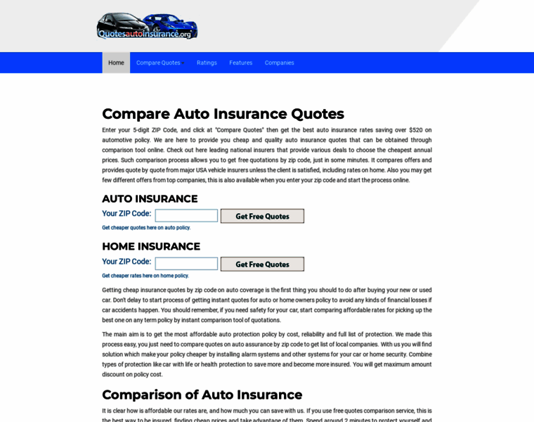 Quotesautoinsurance.org thumbnail