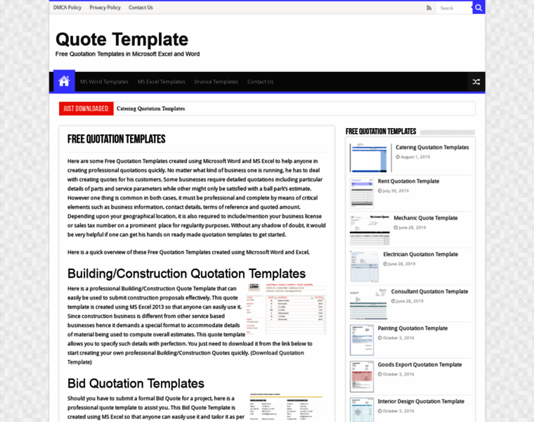 Quotetemplate.org thumbnail