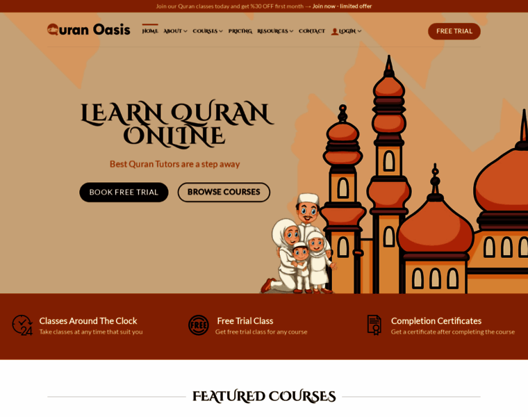 Quranoasis.com thumbnail