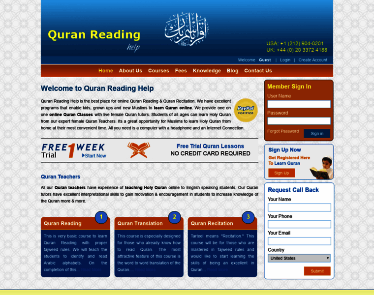 Quranreadinghelp.com thumbnail