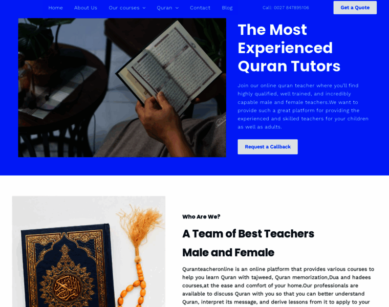 Quranteacheronline.com thumbnail