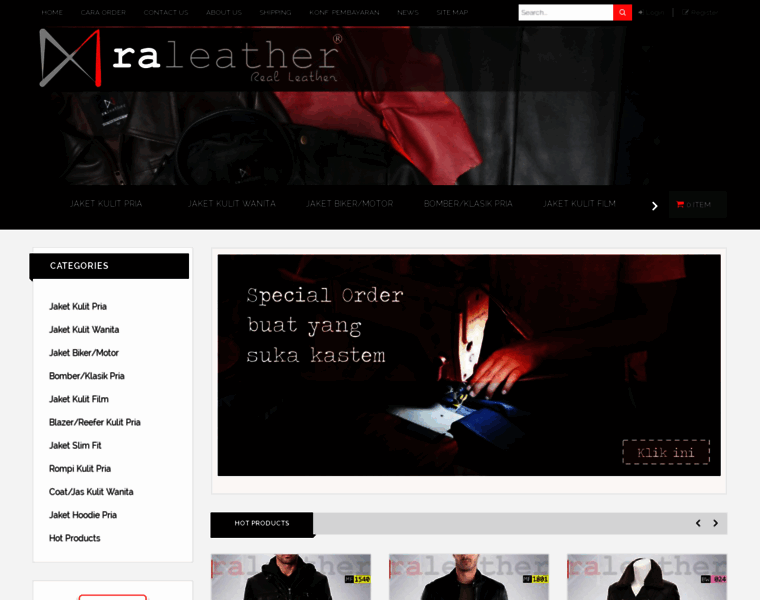 Ra-leather.com thumbnail