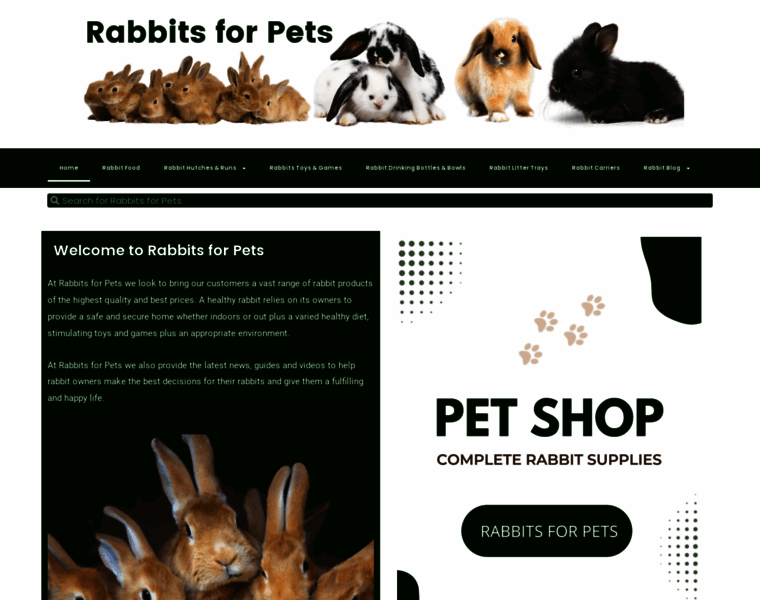 Rabbitsforpets.com thumbnail