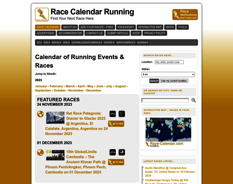 Race-calendar.com thumbnail