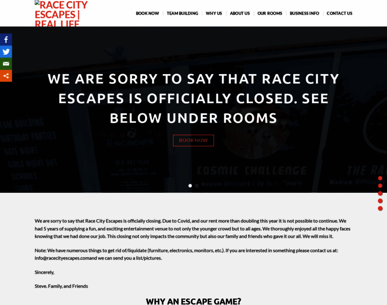 Racecityescapes.com thumbnail