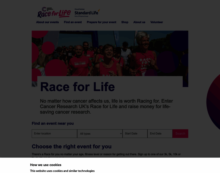 Raceforlife.org thumbnail