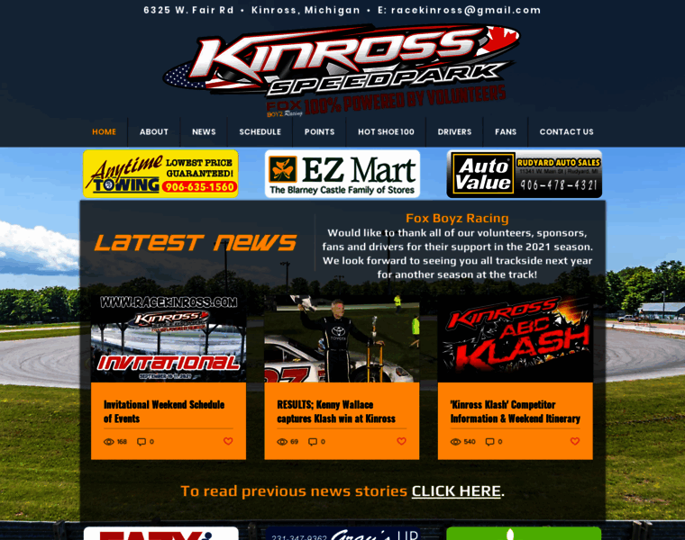 Racekinross.com thumbnail