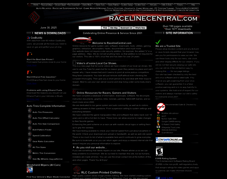 Racelinecentral.com thumbnail