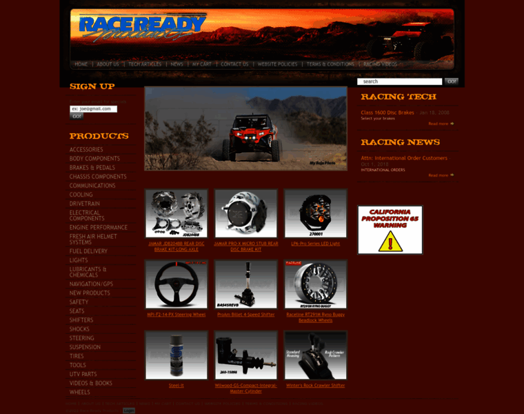 Racereadyproducts.com thumbnail