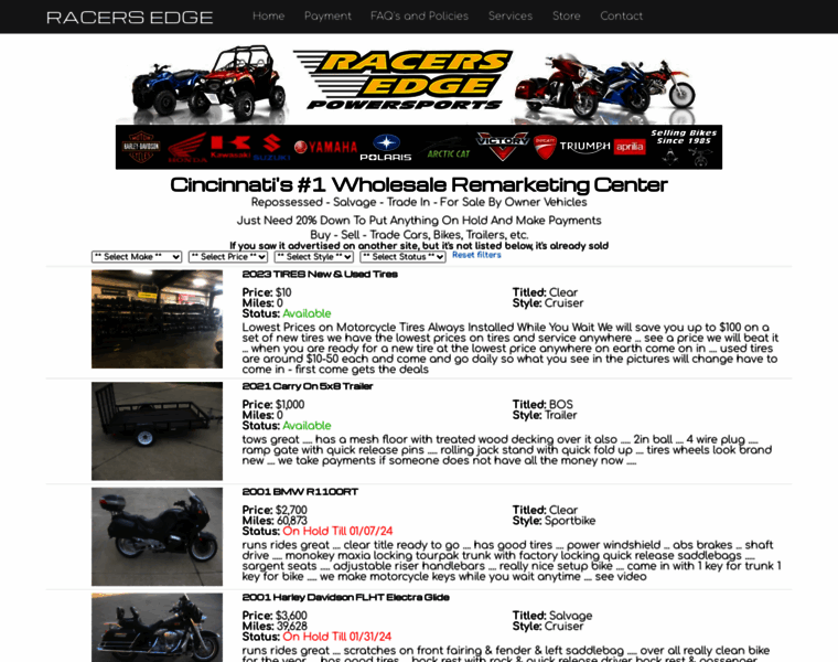 Racersedge411.com thumbnail