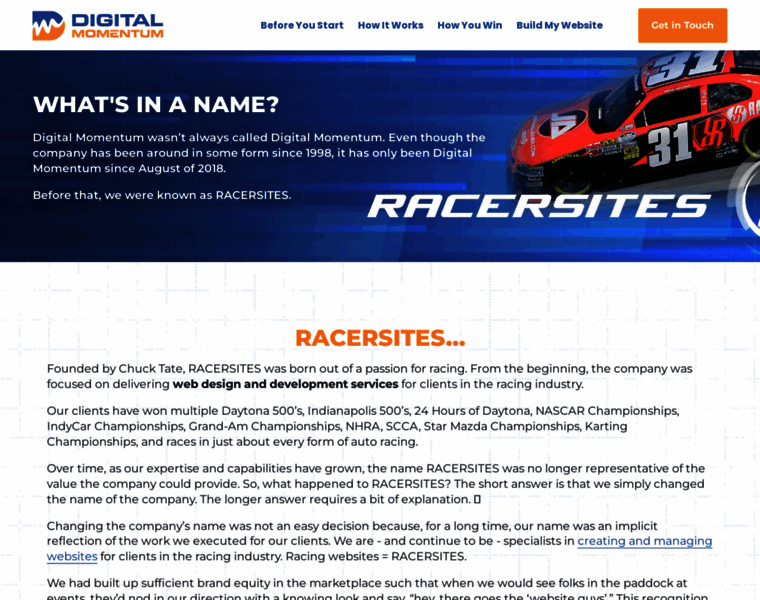 Racersites.com thumbnail