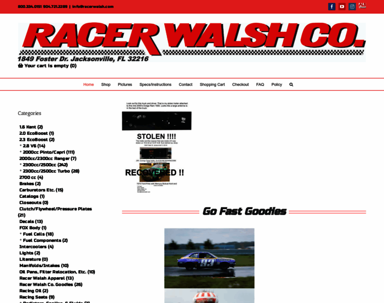 Racerwalsh.com thumbnail