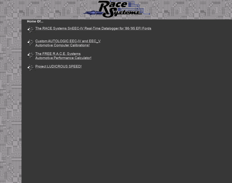 Racesystems.com thumbnail