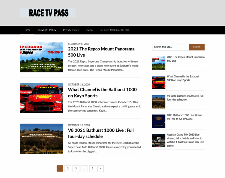 Racetvpass.com thumbnail