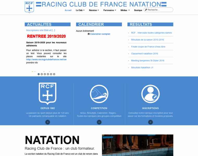 Racingclubdefrance-natation.fr thumbnail
