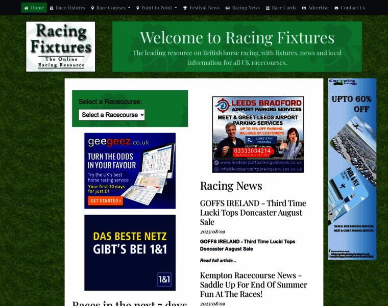 Racingfixtures.co.uk thumbnail