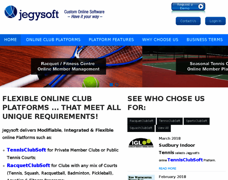 Racquetclubsoft.com thumbnail