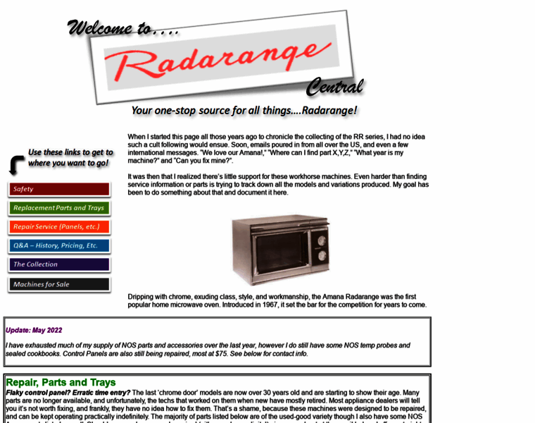 Radarange.com thumbnail