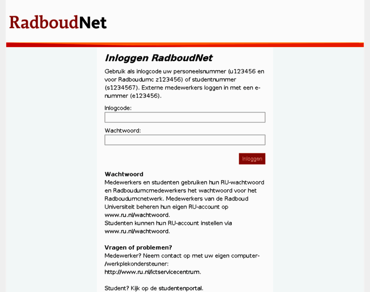 Radboudnet.nl thumbnail