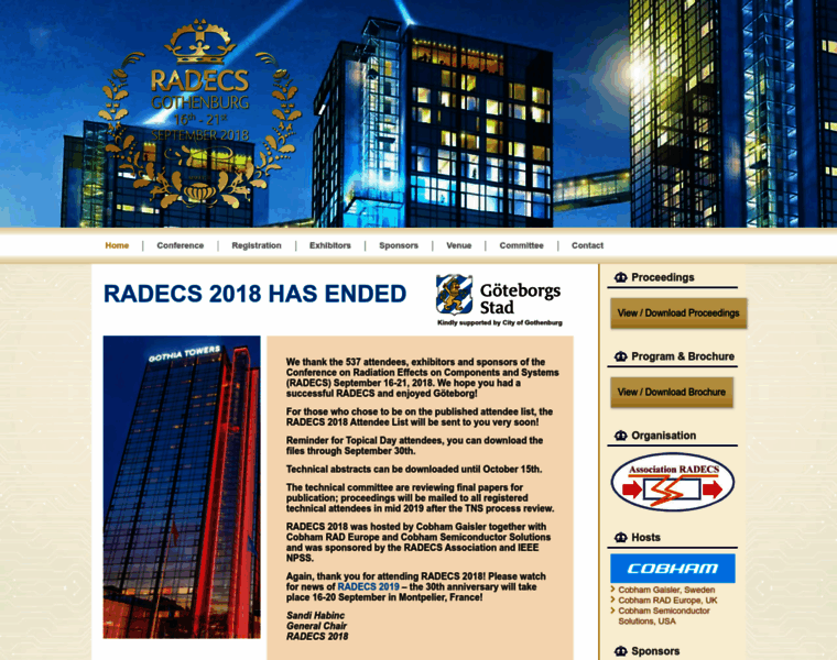 Radecs2018.org thumbnail