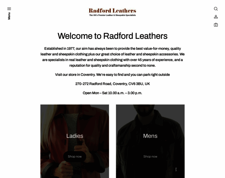 Radfordleathers.com thumbnail