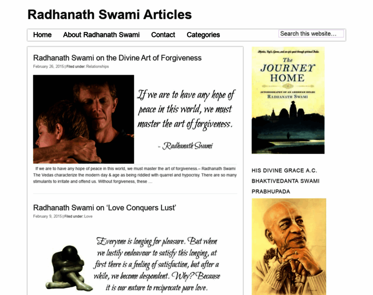 Radhanathswami.info thumbnail