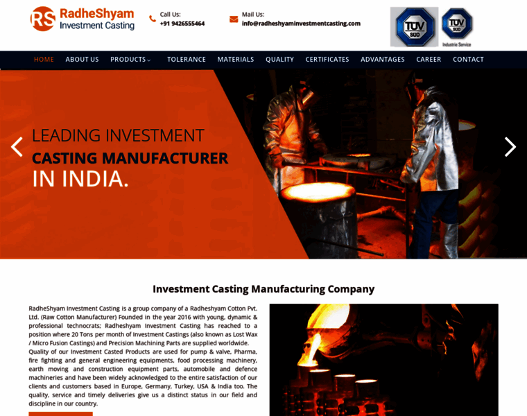 Radheshyaminvestmentcasting.com thumbnail