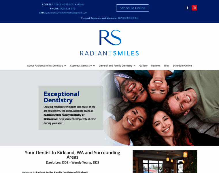 Radiantfamilydental.com thumbnail