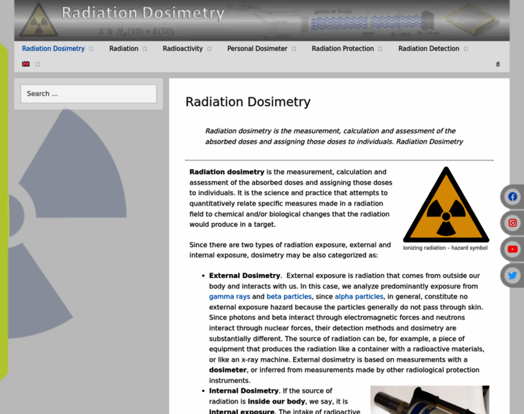 Radiation-dosimetry.org thumbnail