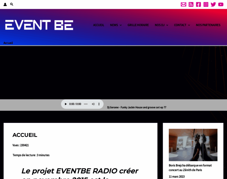 Radio.eventbe.be thumbnail