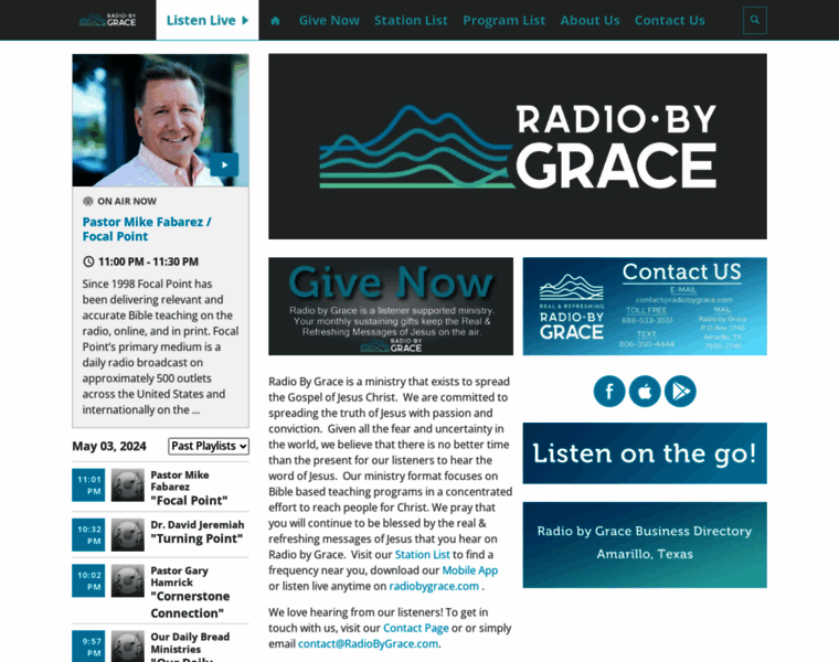 Radiobygrace.com thumbnail