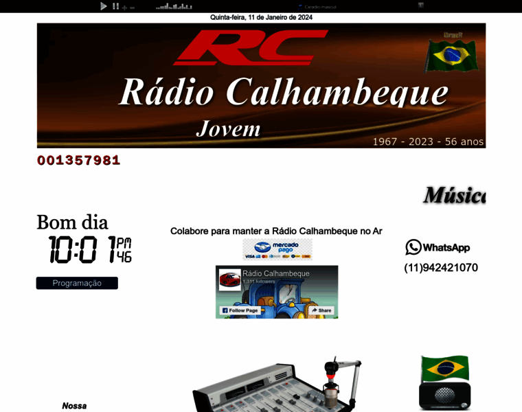 Radiocalhambeque.com thumbnail