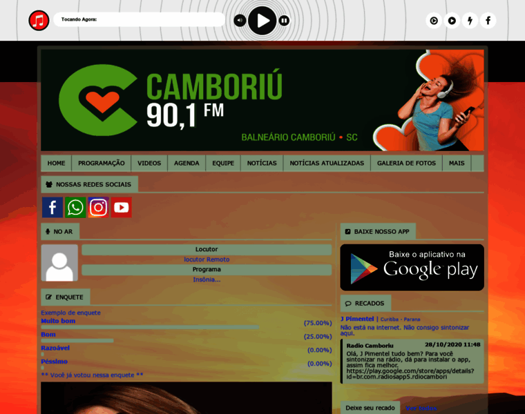 Radiocamboriu.com.br thumbnail