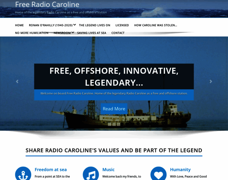 Radiocaroline.com thumbnail
