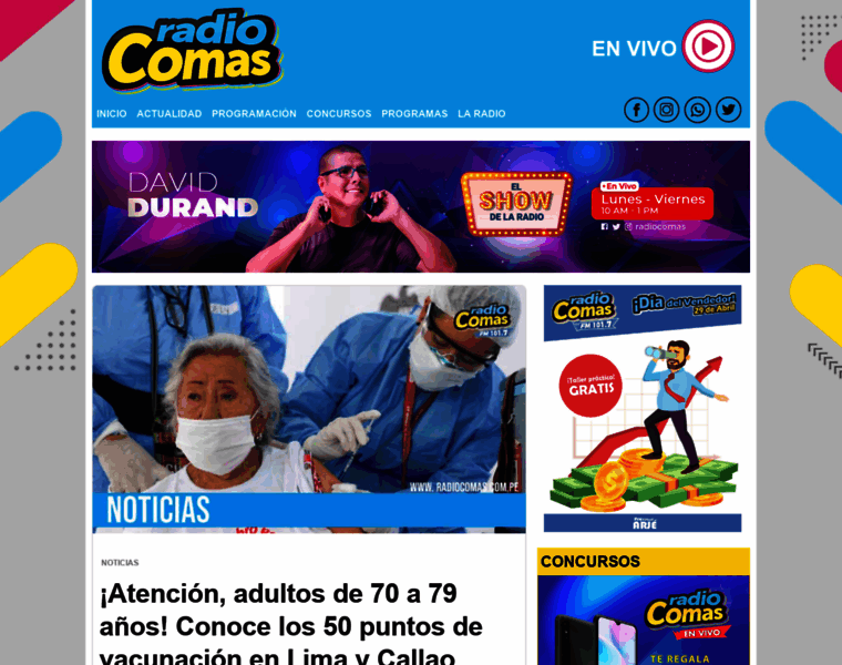 Radiocomas.com.pe thumbnail