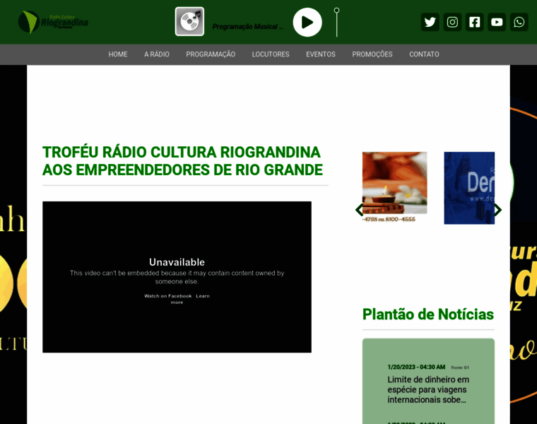 Radioculturariograndina.com.br thumbnail