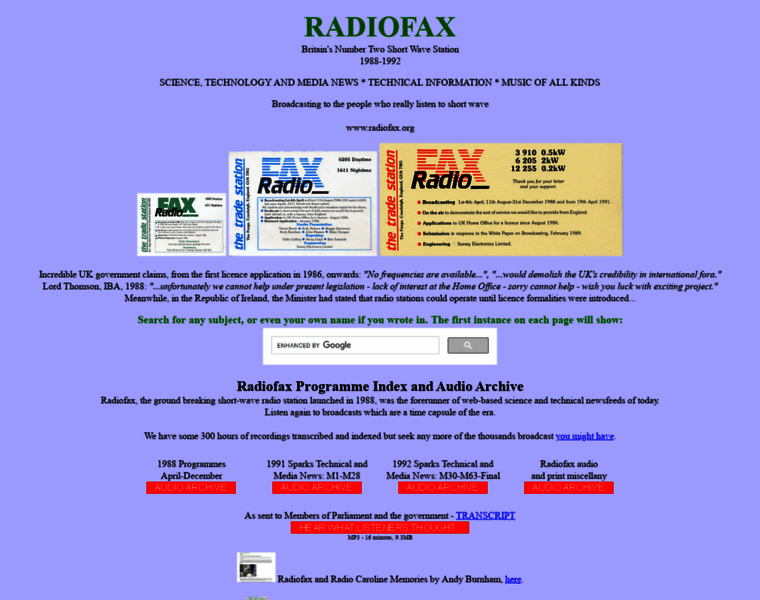 Radiofax.org thumbnail