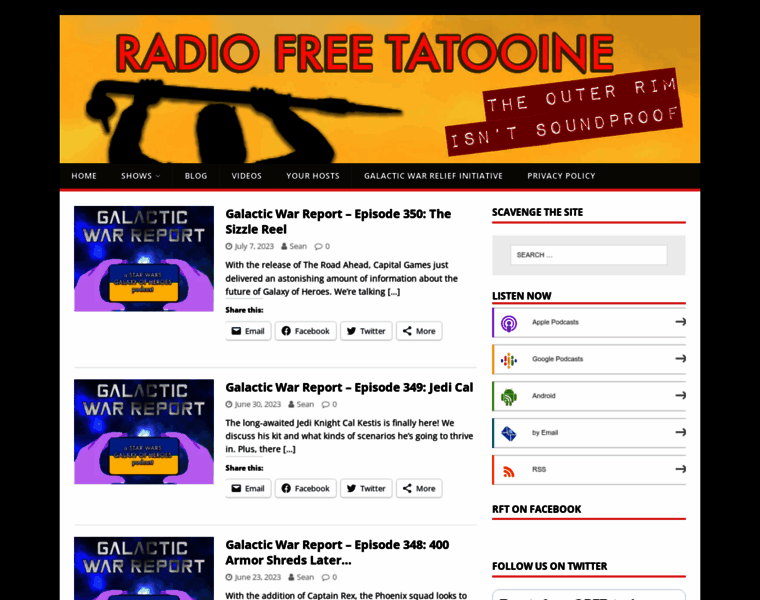 Radiofreetatooine.com thumbnail