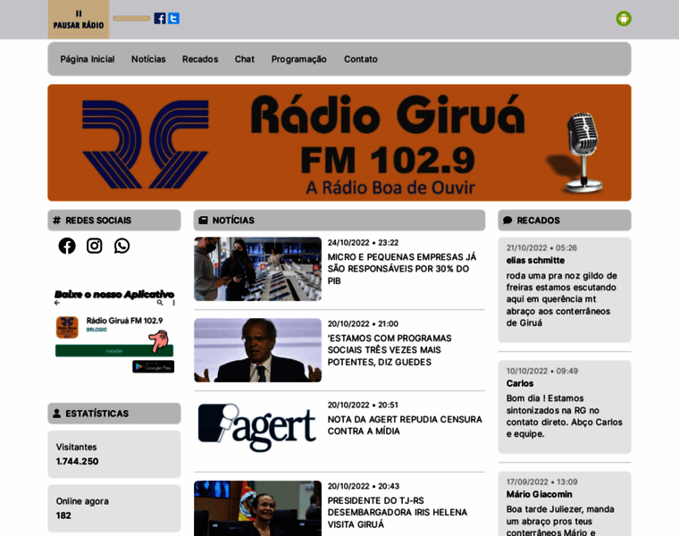 Radiogirua.com thumbnail