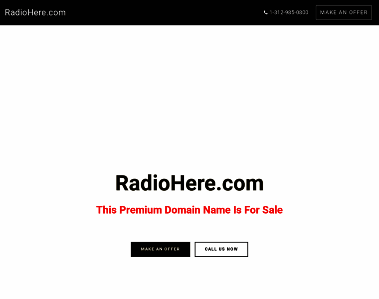Radiohere.com thumbnail