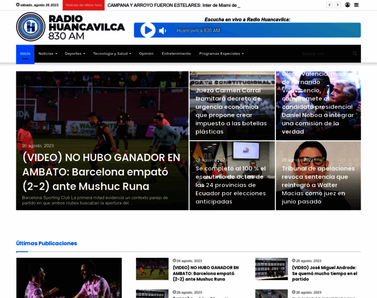 Radiohuancavilca.com.ec thumbnail