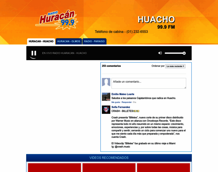 Radiohuracan.com thumbnail