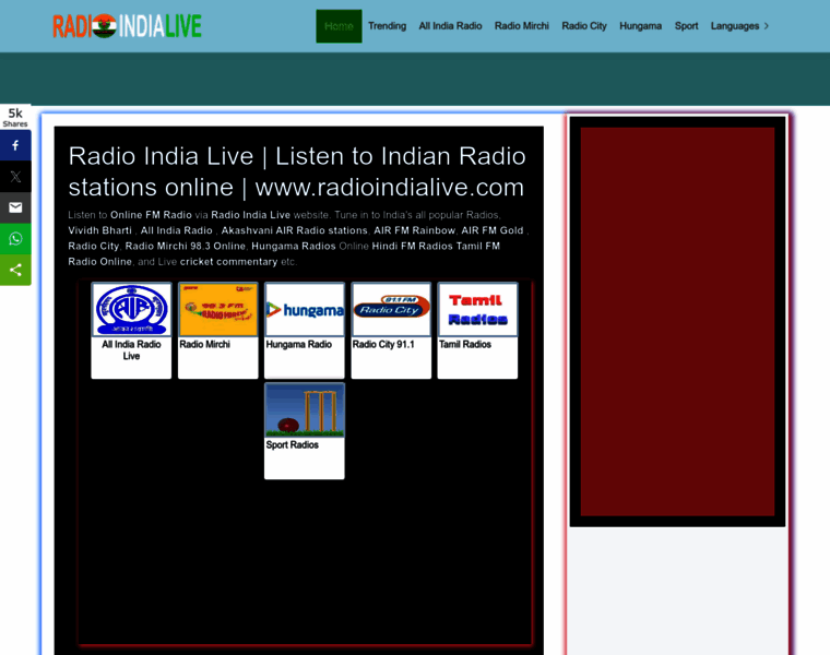 Radioindialive.com thumbnail