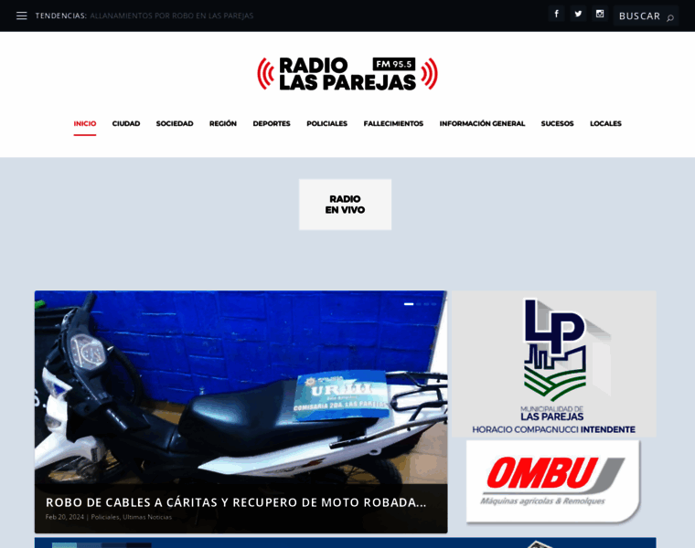 Radiolasparejas.com.ar thumbnail